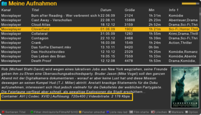 pWlUYPyO.png (200.87 KiB) 24295 mal betrachtet Filminformationen mit optionalen Datei-Informationen.